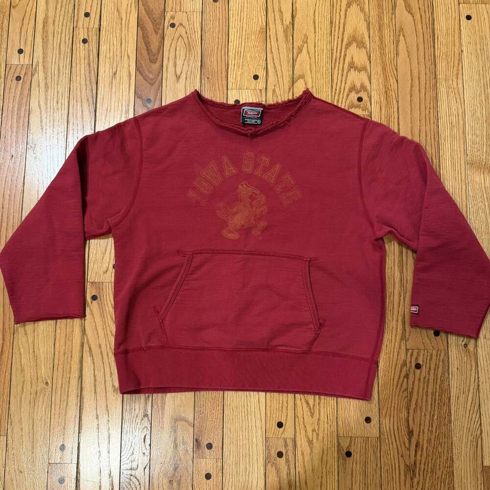 Tailgate Iowa State Cyclones Distressed Raw Edge Sweatshirt Women’s Small